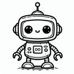 afdrukken-gratis-mooi-kawaii-kleurplaat-kleurplaat-robot