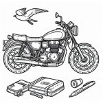 afdrukken-kleurplaat-gratis-kleurplaat-motor-kawaii-schattig