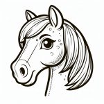afdrukken-kleurplaat-kleurplaat-paardenhoofd