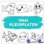 haai-kleurplaten