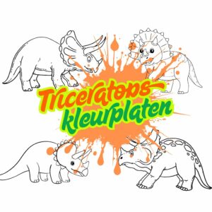 Triceratops kleurplaten ft
