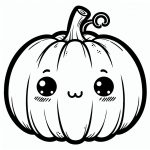 afdrukken-pompoen-kawaii-kleurplaten