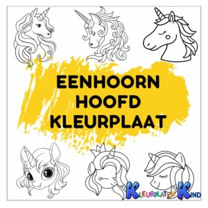eenhoorn-hoofd-kleurplaat