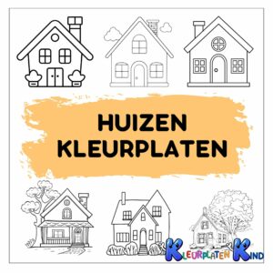 huizen-kleurplaten