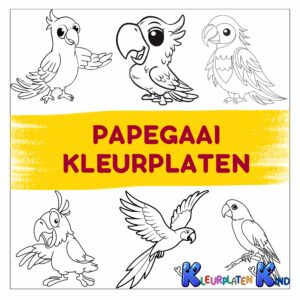 papegaai-kleurplaten