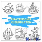 piratenschip-kleurplaten