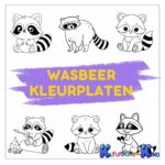 wasbeer-kleurplaten