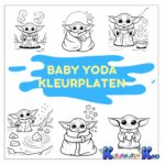 Baby yoda kleurplaten