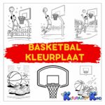 Basketbal-kleurplaat