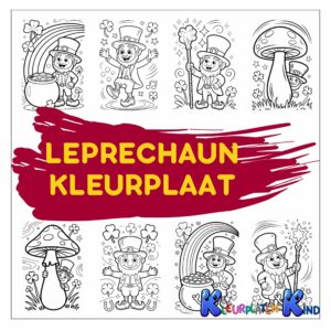 Leprechaun-kleurplaat