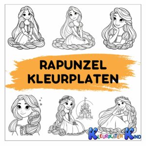 Rapunzel-kleurplaten