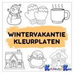Wintervakantie kleurplaten