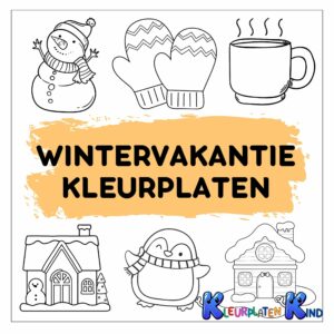 Wintervakantie kleurplaten
