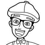 downloaden-kleurplaat-afdrukken-schattig-blippi