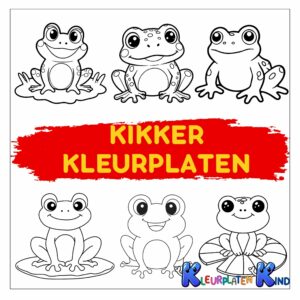 kikker-kleurplaten