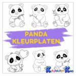 panda-kleurplaten
