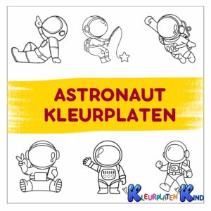 Astronaut-kleurplaten