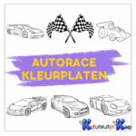Autorace-kleurplaten