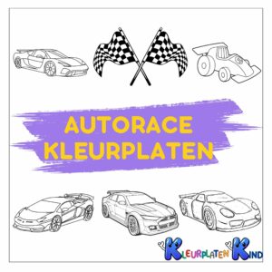 Autorace-kleurplaten