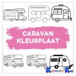 Caravan-kleurplaat