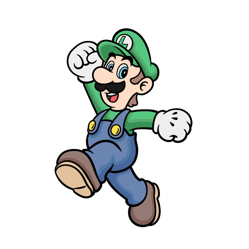 Luigi kleurplaten