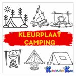 Kleurplaat-camping