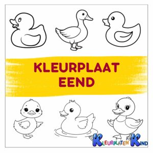 Kleurplaat-eend