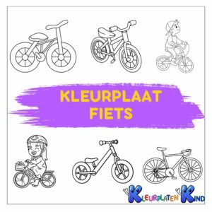 Kleurplaat-fiets