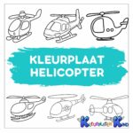 Kleurplaat-helicopter