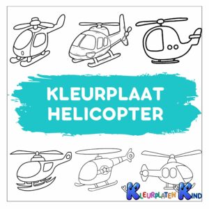 Kleurplaat-helicopter