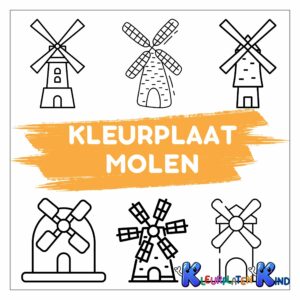 Kleurplaat-molen