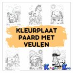 Kleurplaat-paard-met-veulen