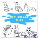 Kleurplaat-rups