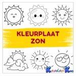 Kleurplaat-zon