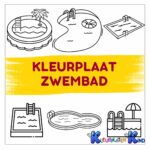 Kleurplaat-zwembad