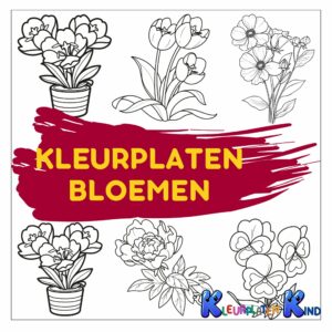 Kleurplaten-bloemen