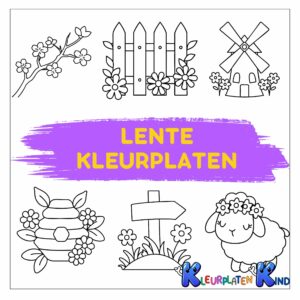 Lente-kleurplaten