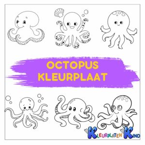 Octopus-kleurplaat