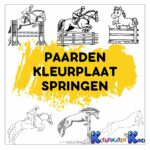 Paarden-kleurplaat-springen
