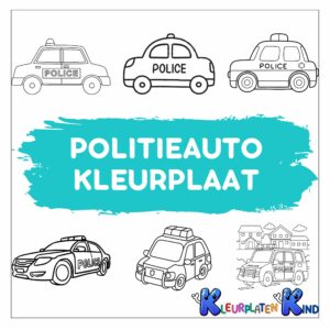 Politieauto-kleurplaat