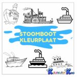 Stoomboot-kleurplaat