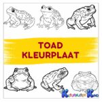 Toad-kleurplaat