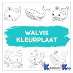 Walvis-kleurplaat