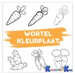 Wortel-kleurplaat