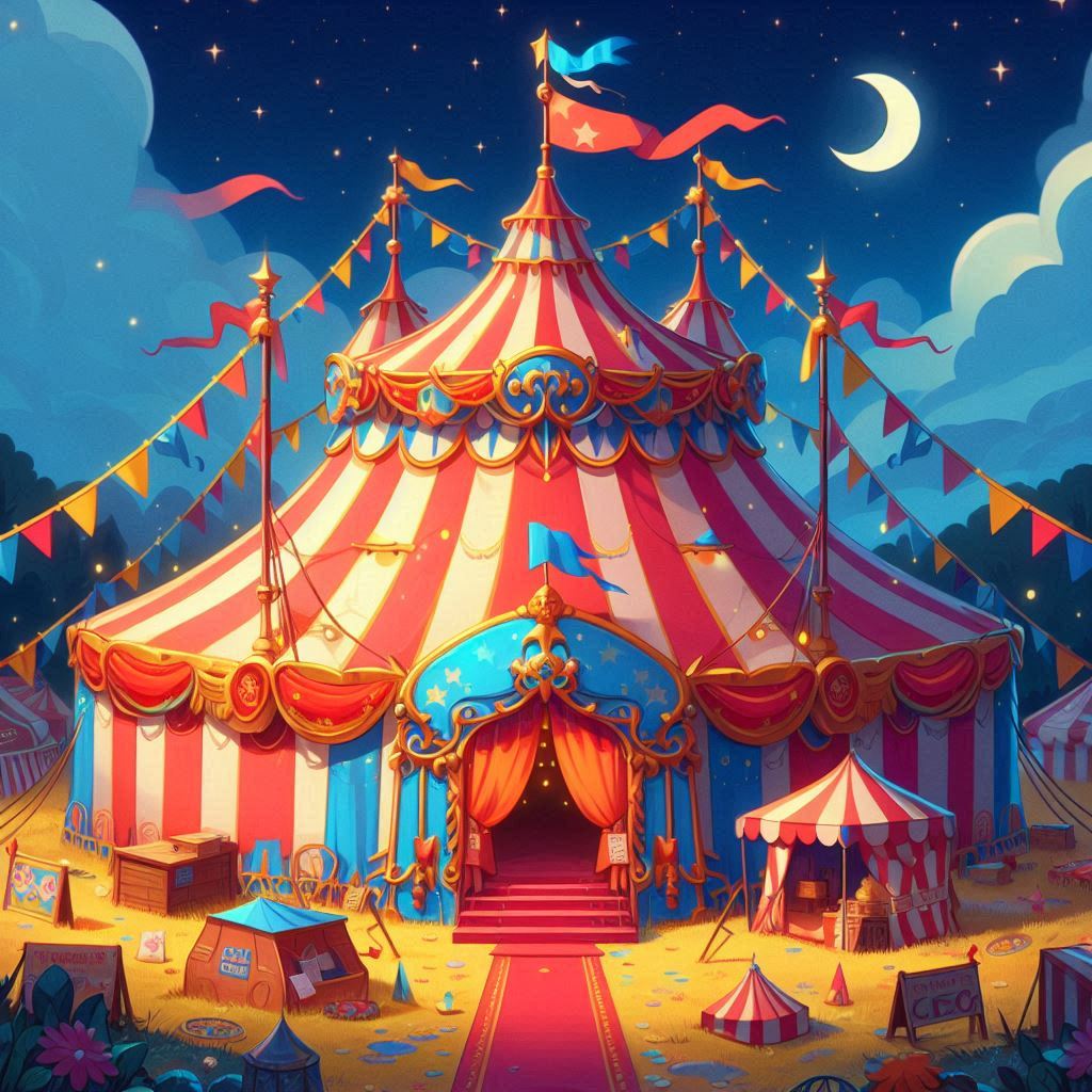 Circus kleurplaten