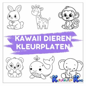 kawaii-dieren-kleurplaten
