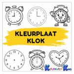 kleurplaat-klok