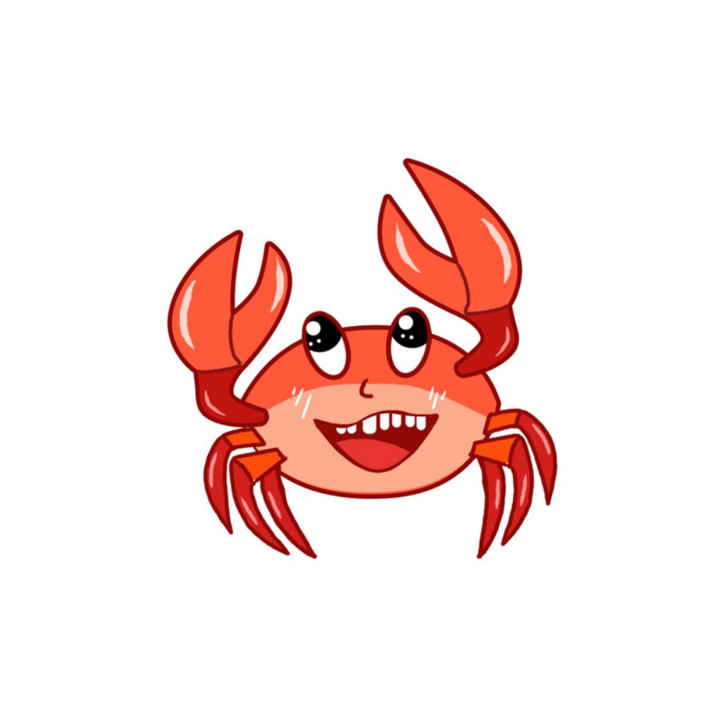 Kleurplaat krab
