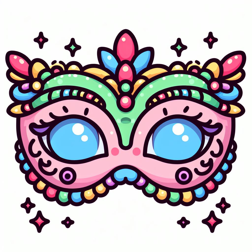 Kleurplaat masker