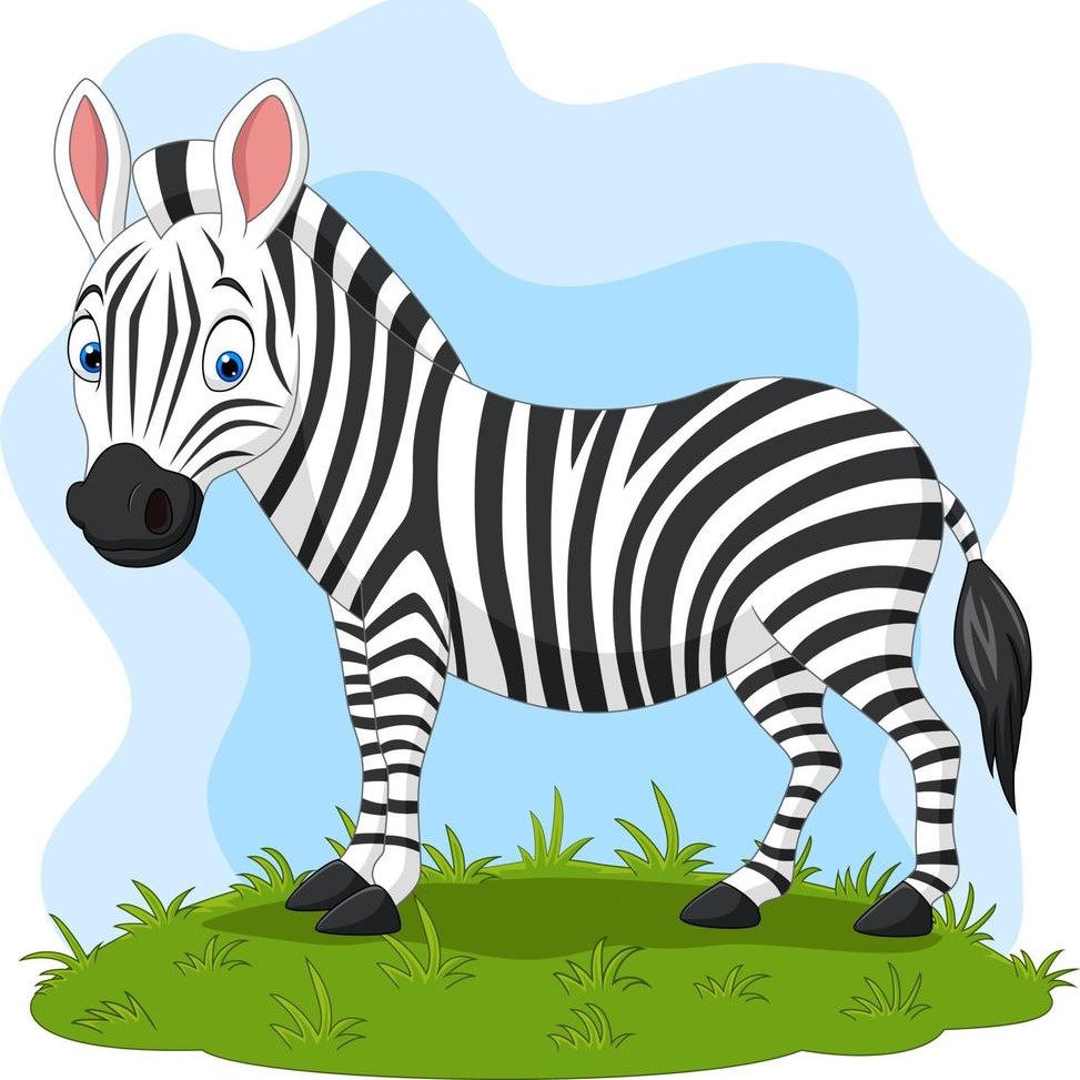 Kleurplaat zebra